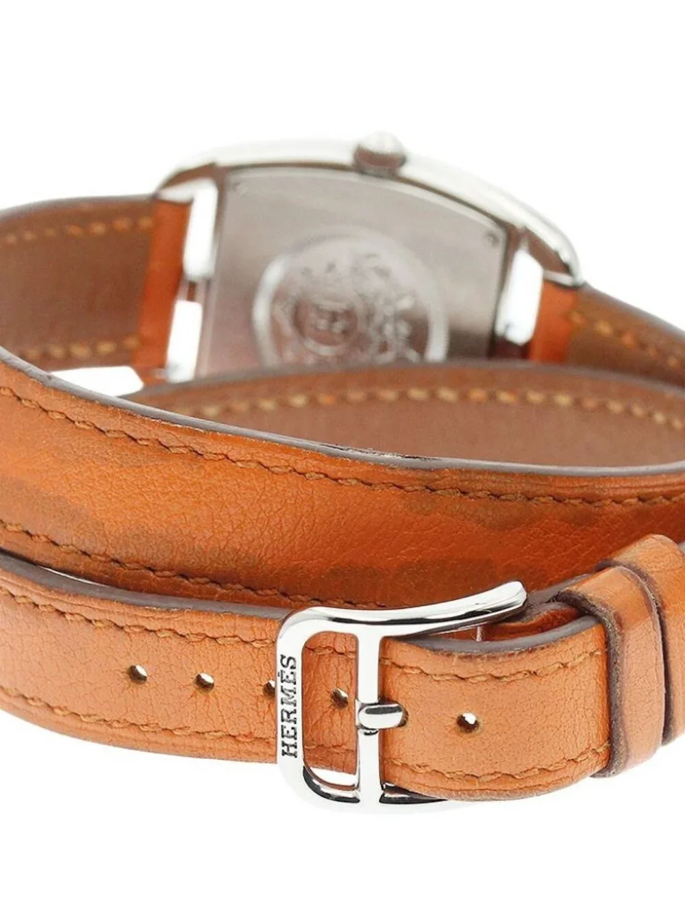 HERMES Cape Cod Tonneau CT1.210 Double Tour Quartz Ladies Watch_967123